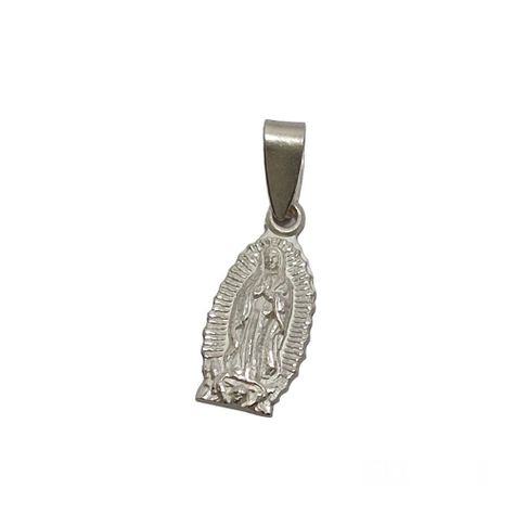 Colgante Medalla Virgen De Guadalupe Plata Fina 925-1