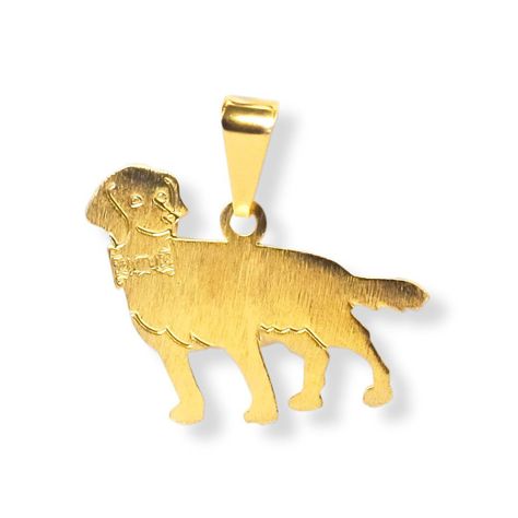Colgante Perrito Labrador Enchapado Oro 18K-0