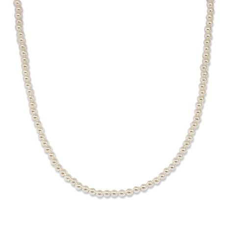 Collar Perlas 4mm Shellpearl Plata Fina 925-0