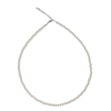 Collar Perlas 4mm Shellpearl Plata Fina 925-1