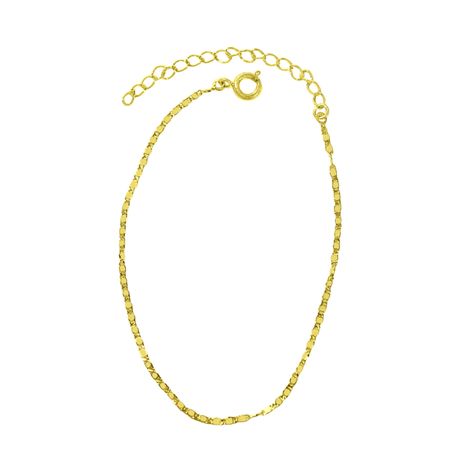 Pulsera Crespo Fina Enchapada Oro 18K-0