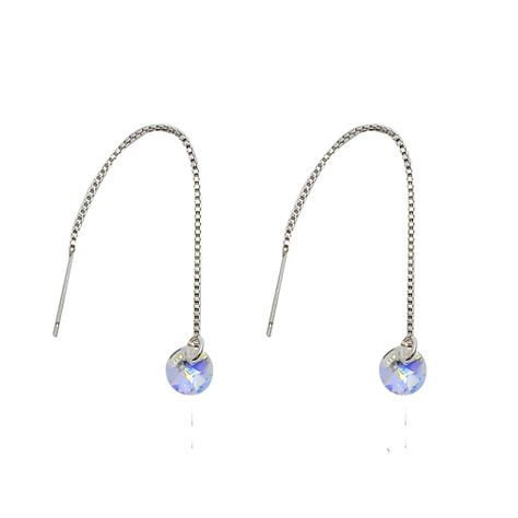Aros Cristal Austriaco Aurore Boreale Colgante Plata Fina 925-0