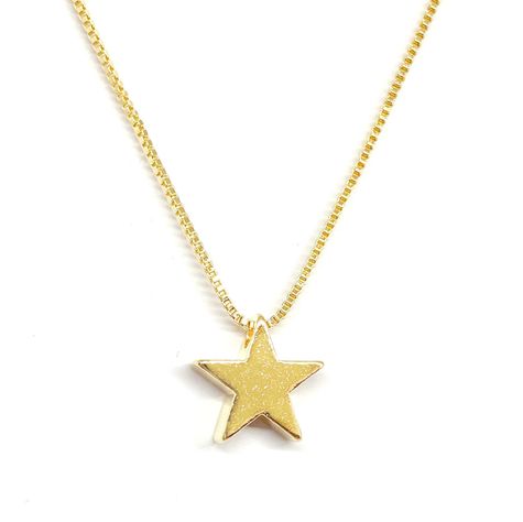 Collar Estrella Enchapado Oro 18K-0