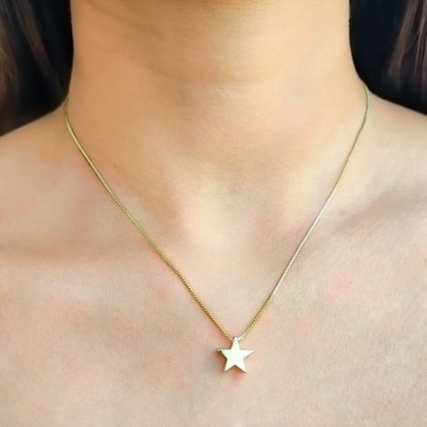 Collar Estrella Enchapado Oro 18K-2