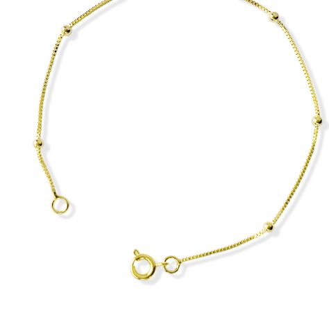 Pulsera 6 Bolitas Veneciana Enchapado Oro 18K-1