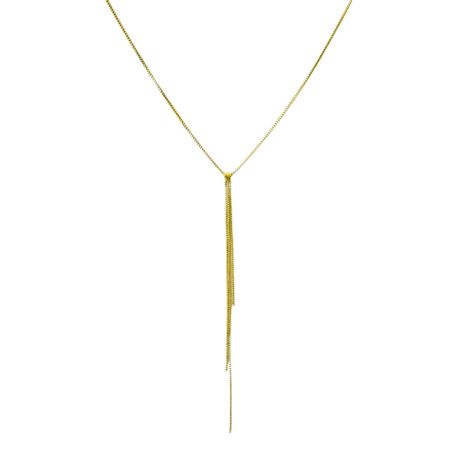 Collar Corbatero Cassandra Enchapado Oro 18K-0