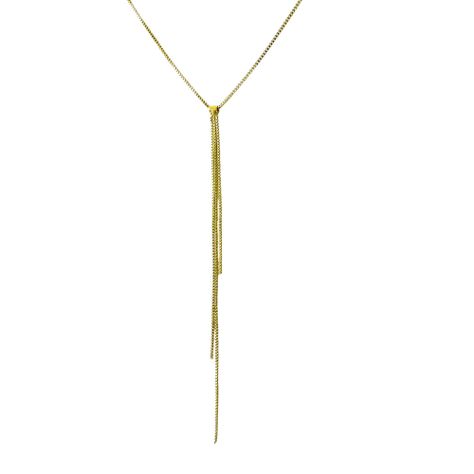 Collar Corbatero Cassandra Enchapado Oro 18K-1