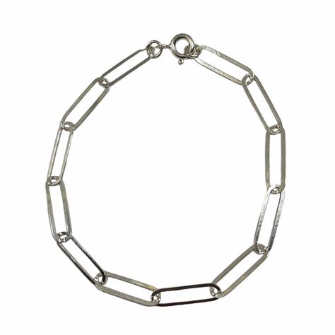 Pulsera Eslabón Alargado 16x4mm Plata Fina 925-0