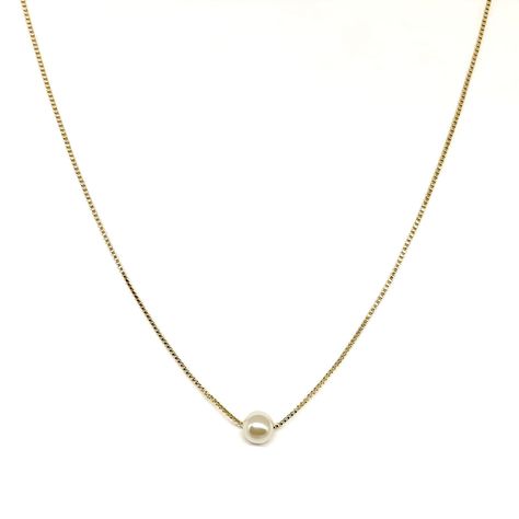 Collar Perla Isabella Enchapado Oro 18K-0