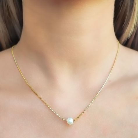 Collar Perla Isabella Enchapado Oro 18K-2