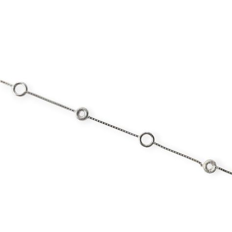 Pulsera Círculos y Donas Plata Fina 925-1