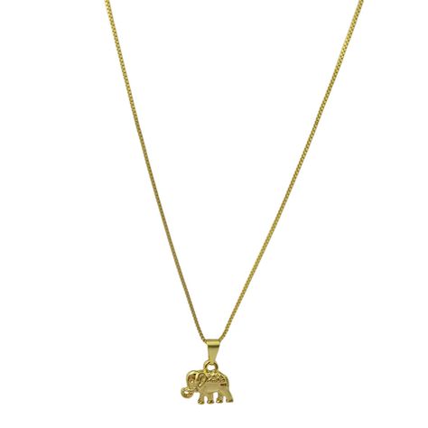Collar Elefante Veneciana Enchapado Oro 18K-1