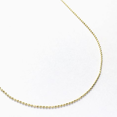 Cadena Mini Puntos 50cm Enchapada Oro 18K-1