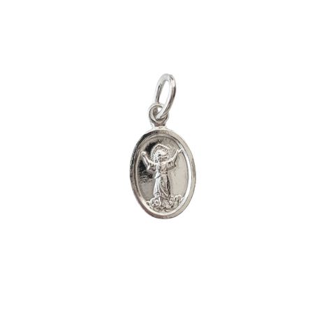 Colgante Medalla Divino Niño 9mm Plata Fina 925-1