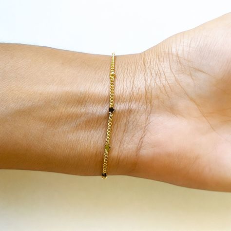 Pulsera Estrella Mini Enchapado Oro 18K-1