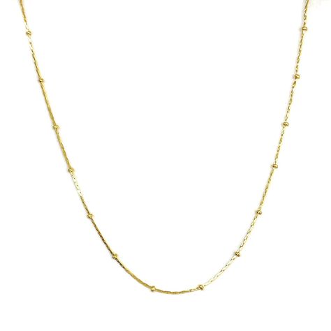 Cadena Cuadrada Donas Enchapado Oro 18K-0