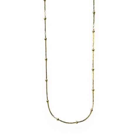 Cadena Cuadrada Donas Enchapado Oro 18K-1