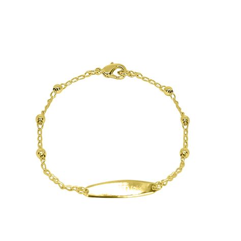 Pulsera Niña Piocha Enchapado Oro 18KA-0