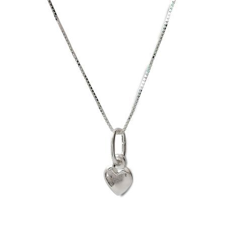 Collar Corazón Melisa Pequeño Plata Fina 925-1