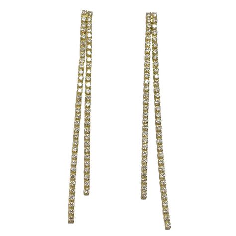 Aros Lily Circones Colgantes Enchapado Oro 18K-0