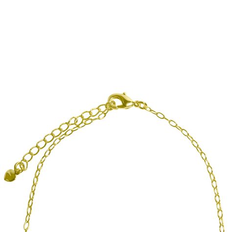 Tobillera 3 Circones Blancos Enchapado Oro 18K-2