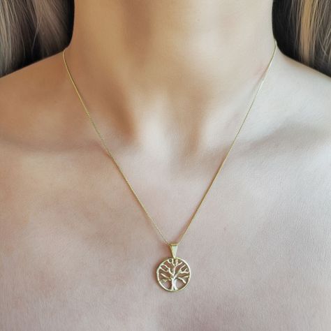 Collar Árbol De La Vida Veneciana Enchapado Oro 18K-1