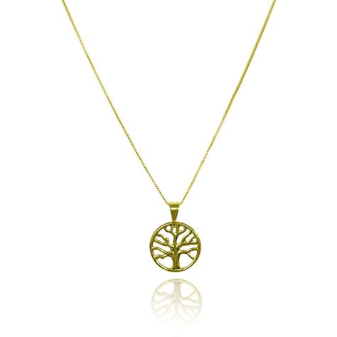 Collar Árbol De La Vida Veneciana Enchapado Oro 18K-2