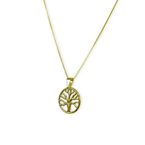 Collar Árbol De La Vida Veneciana Enchapado Oro 18K-3