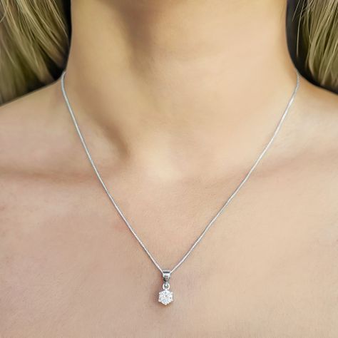 Collar Punto De Luz Circón Blanco Grifas Plata Fina 925-3