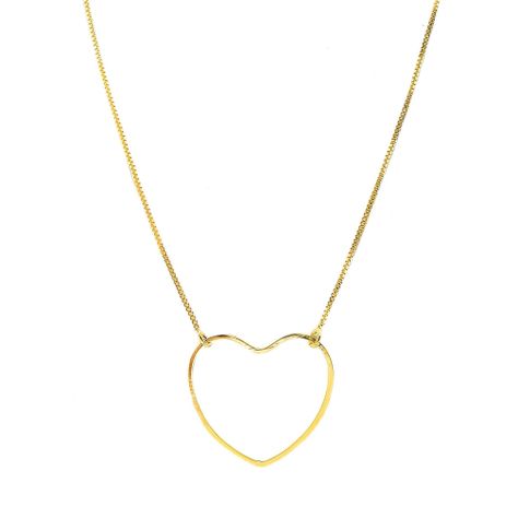 Collar Corazón Especial Enchapado Oro 18K-0