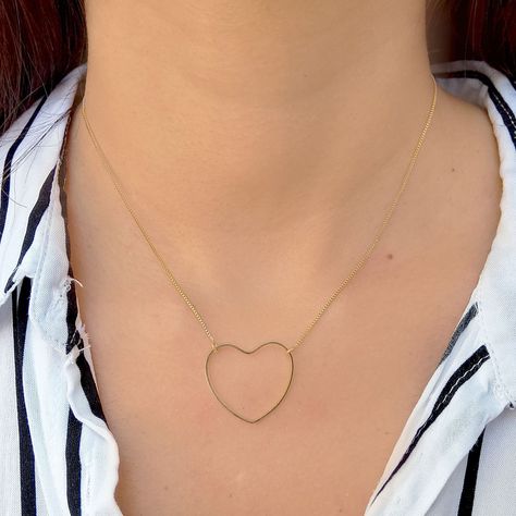 Collar Corazón Especial Enchapado Oro 18K-1