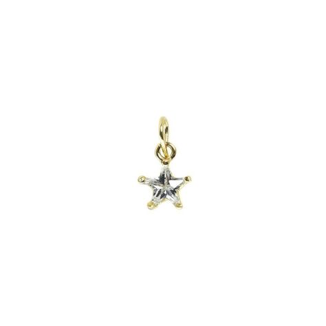 Colgante Punto De Luz Estrella Enchapado Oro 18K-0