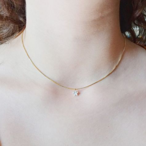 Collar Circón Estrella Enchapado Oro 18K-1