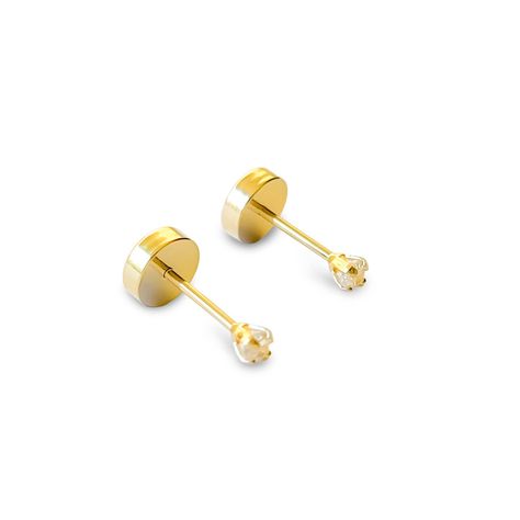 Aros Abridores Solitario Oro 18K-0
