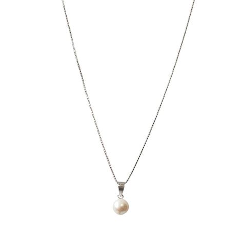 Collar Perla De Río Plata Fina 925-2
