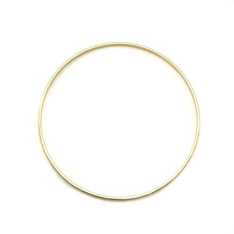 Pulsera Esclava Fina Satinada  Enchapada Oro 18K-0