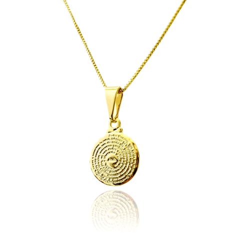 Collar Padre Nuestro 11mm Enchapado Oro 18K-1