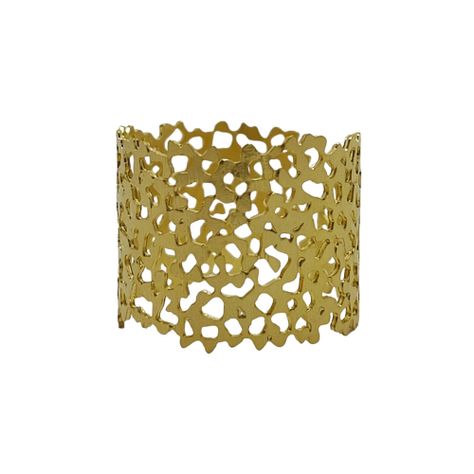 Anillo Hojas de Otoño Enchapado Oro 18K-0