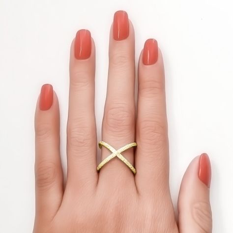 Anillo Mónica Circón Blanco Enchapado Oro 18K #14-2