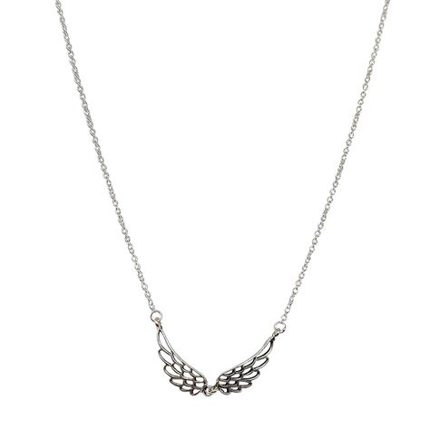 Collar Dos Alas Plata Fina 925-1