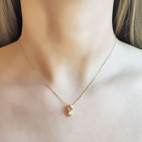 Collar Niña Circón Enchapado Oro 18K-2
