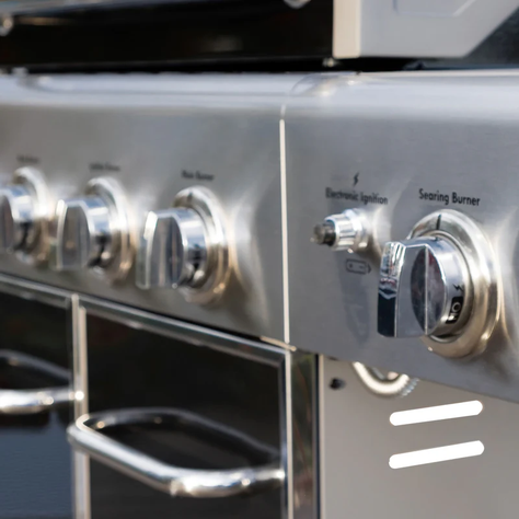 Parrilla a gas 4 Quemadores Kenmore + Sellador lateral + Set de asado + garras-2