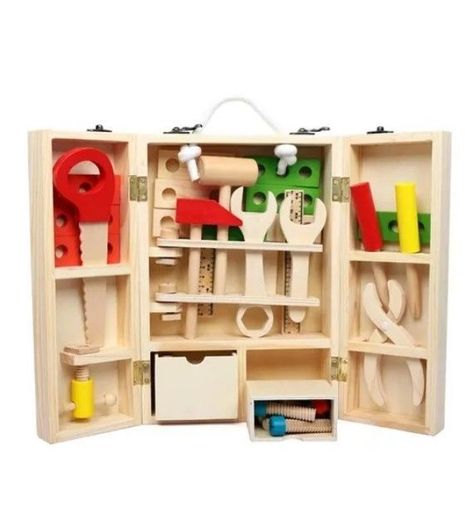 Juego Madera Set Herramientas Maleta Xk-104-0