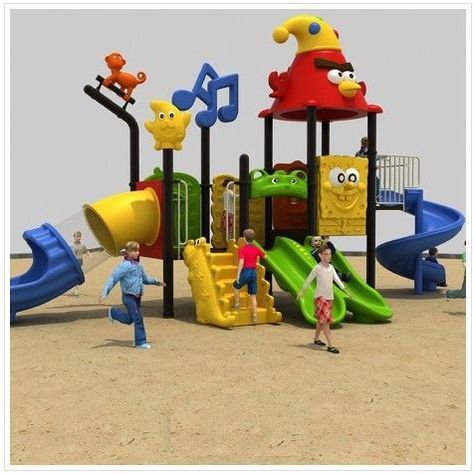 Estación de Juegos Birds Tres Toboganes Espiral Doble y Tubular-1