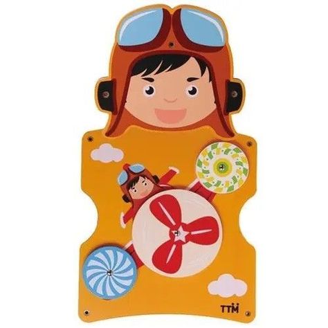 Juego Pared Madera Diseño Aviador-0