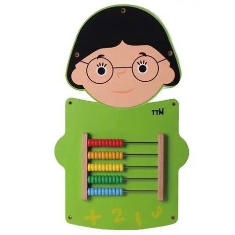 Juego Pared Madera Diseño Profesora-0