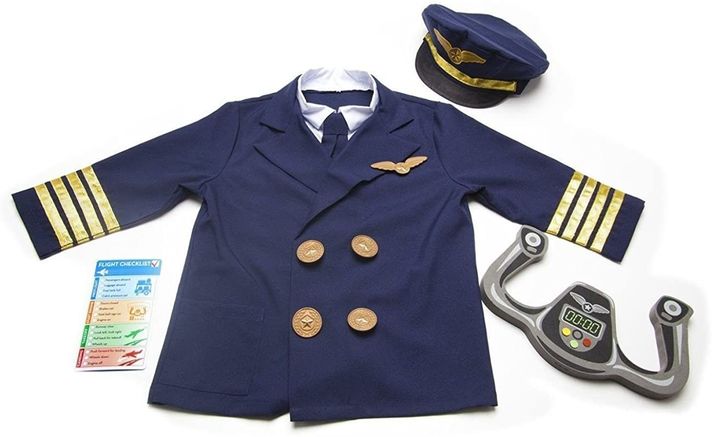 Disfraz y Accesorios Piloto Avión Comercial-1