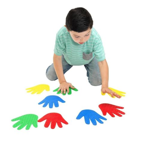 Set 4 Pares de Manos Marcadores Antideslizantes Piso Colores-0