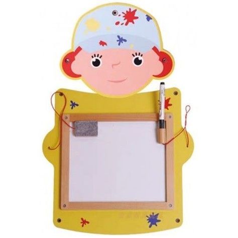 Juego Pared Madera Diseño Pintora-0