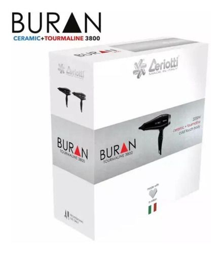 Secador Ceriotti Buran Tourmaline 3800 - 2200w Negro-4